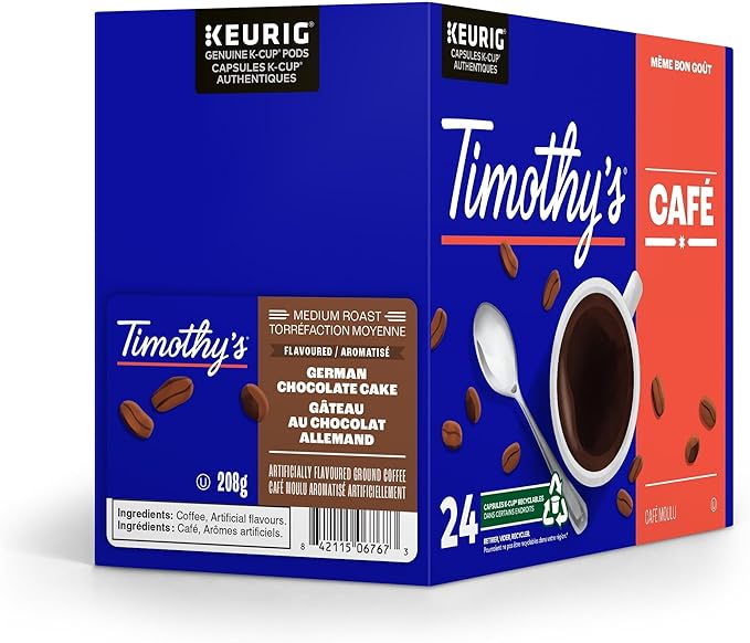 Timothy's Assorted Coffee K-Cup Pods, 24 Count