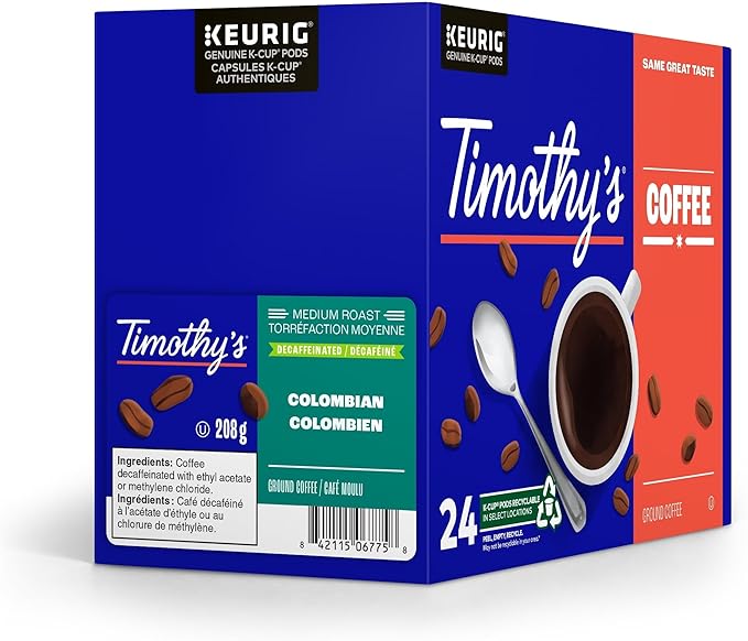 Timothy's Assorted Coffee K-Cup Pods, 24 Count