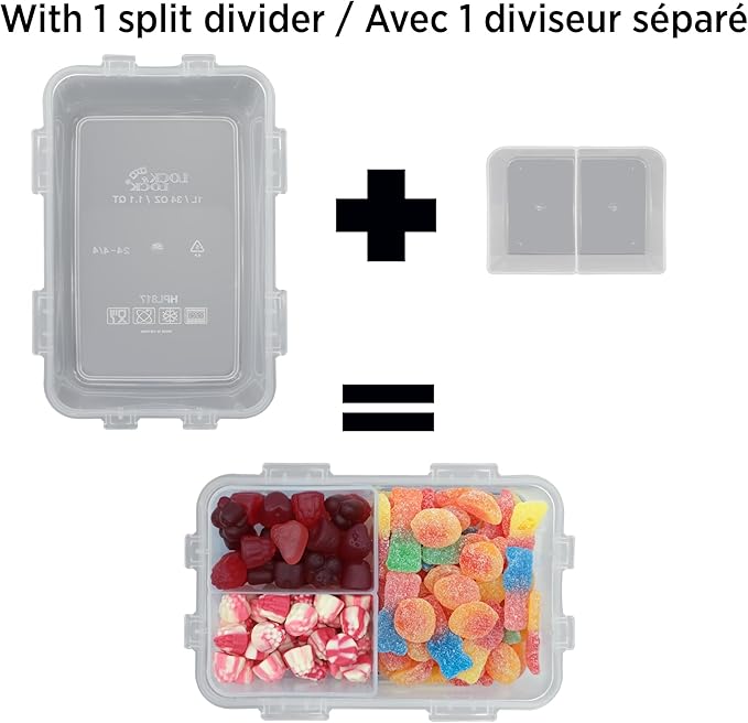 Starfrit LocknLock Plastic Divided Lunch Container