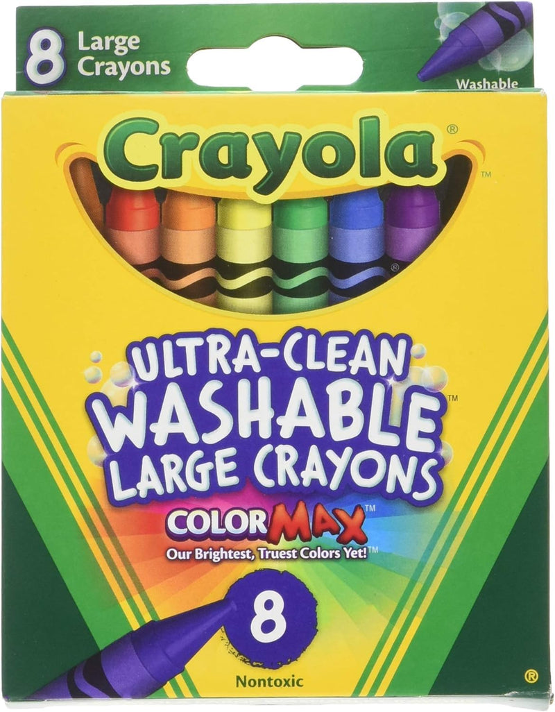 Crayola Ultra Clean Large Washable Crayons - 8 Ea
