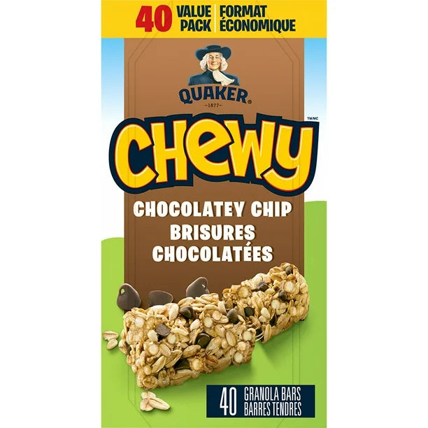 Quaker Chewy Granola Bars - 40 Pack - Pick Your Flavor