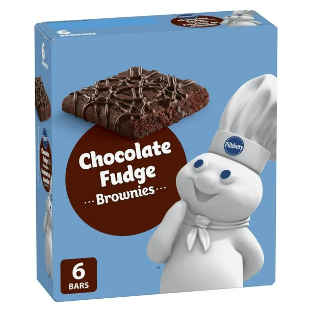 Pillsbury Chocolate Fudge Brownies - 6 Bars/150g