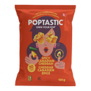 Poptastic Spicy Canadian Cheddah Kettle Cooked Popcorn 130g - Single or Bulk Buy
