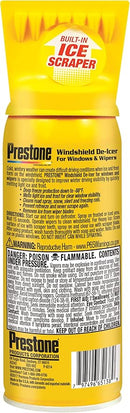 Prestone Windshield De-Icer / scraper 11 oz. Aerosol (311g)