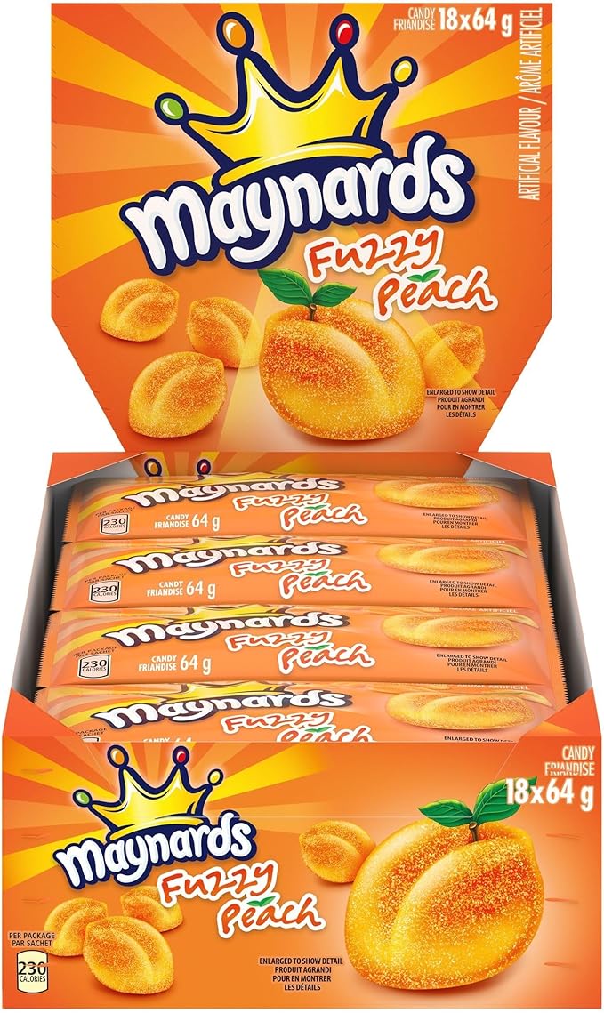 Maynards Fuzzy Peach Candy,  64 g bag