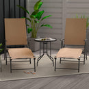 AmazonBasic Sling Outdoor Folding Reclining Chaise Lounger - Single or 2 pack, Tan - NEW IN BOX - PICK UP ONLY