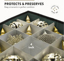 Zober Premium Heavy Duty Ornament Storage Box