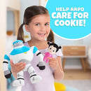 ARPO Robot Babysitter Care for Cookie – Lights and Sounds Interactive Plush Set for Pretend Play