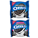 OREO Zero Sugar Chocolate Sandwich Cookies Variety Pack, 20 Snack Packs Original & Double Stuffed