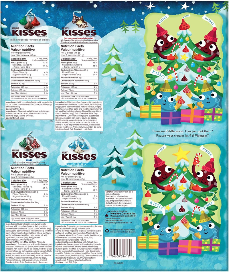 Hershey's Kisses Chocolate Advent Calendar