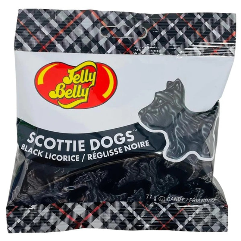 Black Licorice Scottie Dogs by Jelly Belly 77g