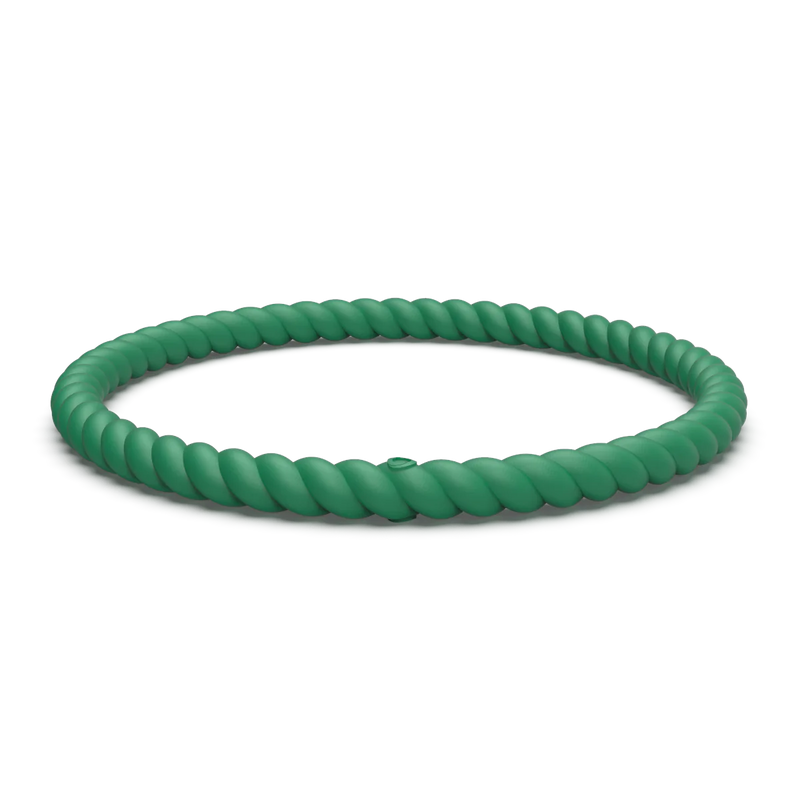 BRAIDED STACKABLE SILICONE BRACELET - DAYLILY