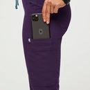 Figs High Waisted Yola Tall  Skinny Scrub Pants In Purple Jam Size Medium