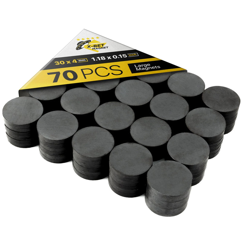70 PCs Ceramic Industrial Magnets - Refrigerator Magnets - Magnets for Crafts, Bottlecaps