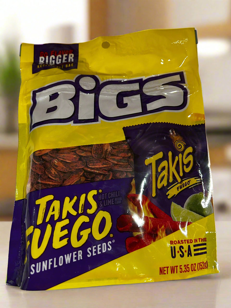 Bigs sunflower seeds-Takis fuego 152 gram bag