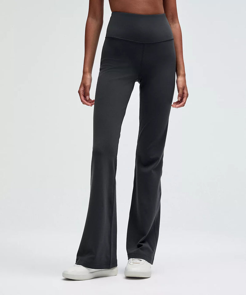 lululemom-Groove Nulu Super-High-Rise Flared Pant Regular--size 2--Heather grey