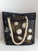 Tote / Beach Bag - mesh Daisy