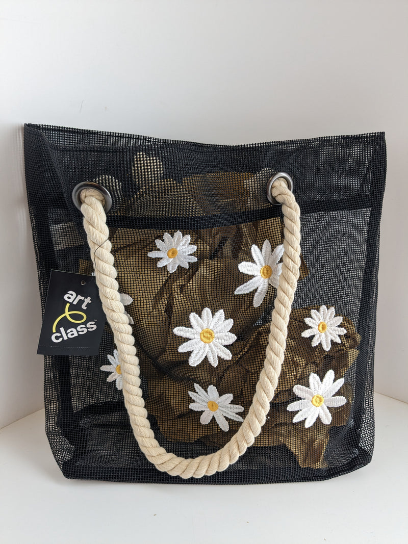 Tote / Beach Bag - mesh Daisy