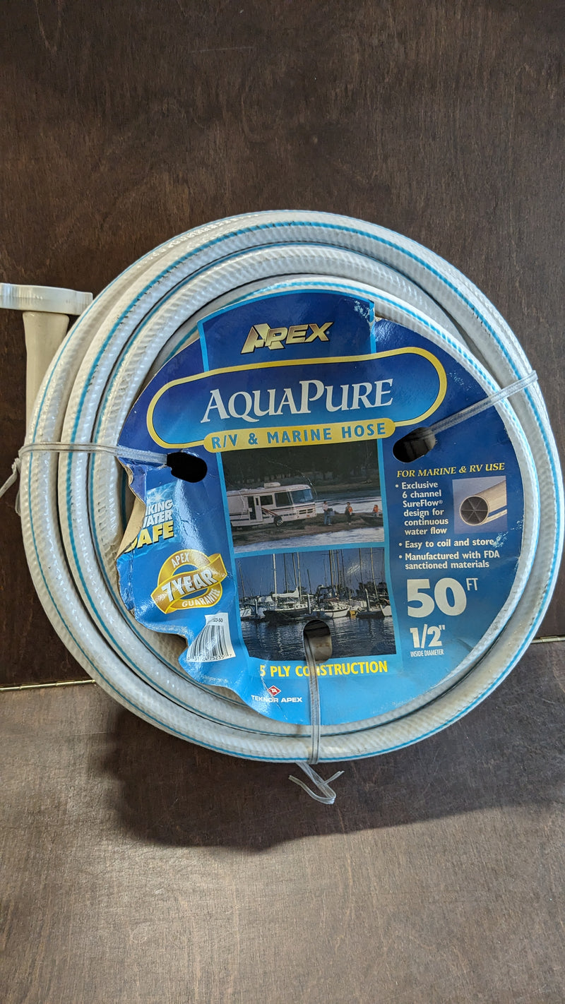 Apex Aqua Pure R/V & Marine Hose 50' 1/2" Inside Diameter