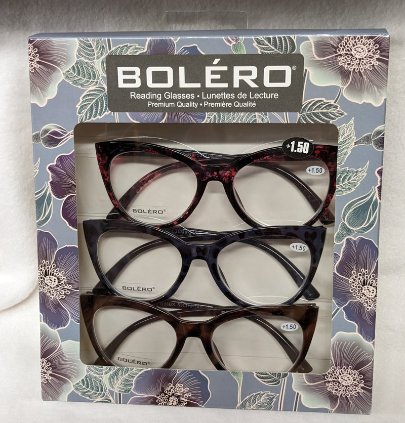 Reading Glasses  - 3 Pack - Pick your style
