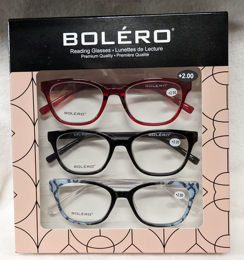 Reading Glasses  - 3 Pack - Pick your style