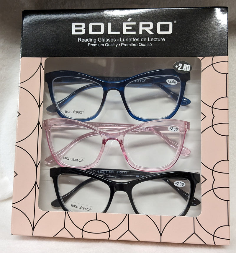 Reading Glasses  - 3 Pack - Pick your style