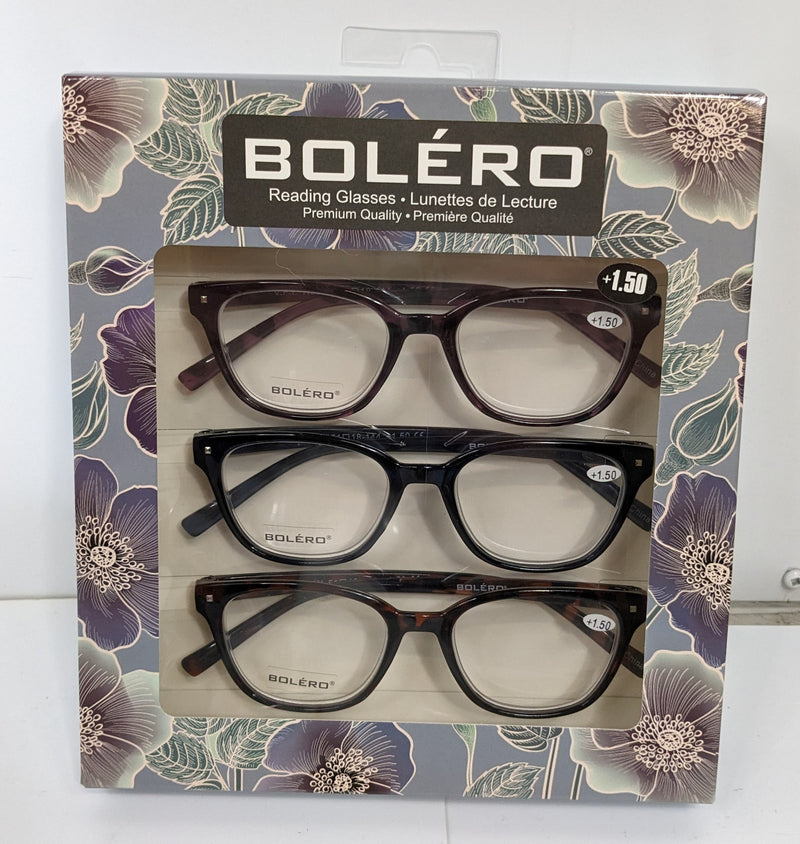 Reading Glasses  - 3 Pack - Pick your style