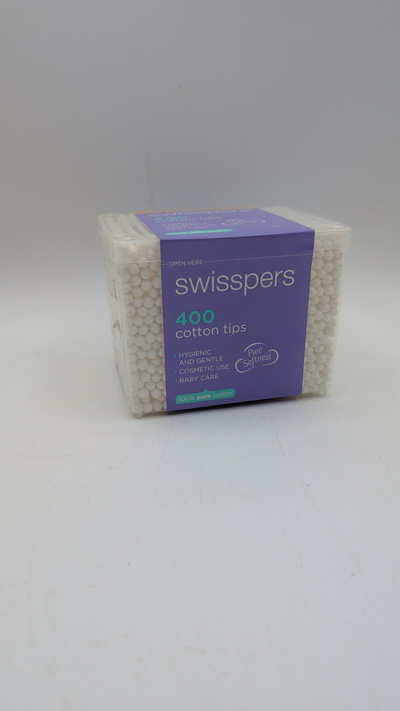 Swisspers Cotton Tips Paper Stems 400 Pack
