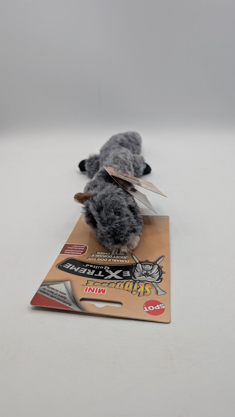 Spot Mini Skinneeez Extreme Quilted Squirrel Stuffing Free Plush Tug Dog Toy