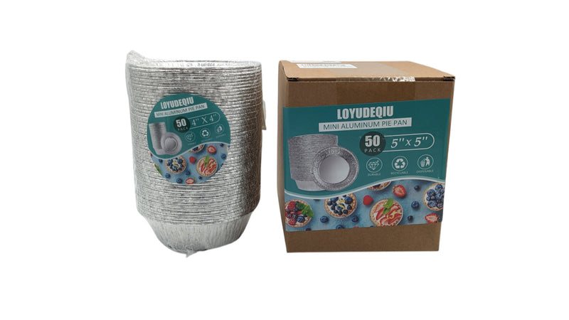 Aluminum Foil Mini Pie Pans--2 Sizes available --50 packs