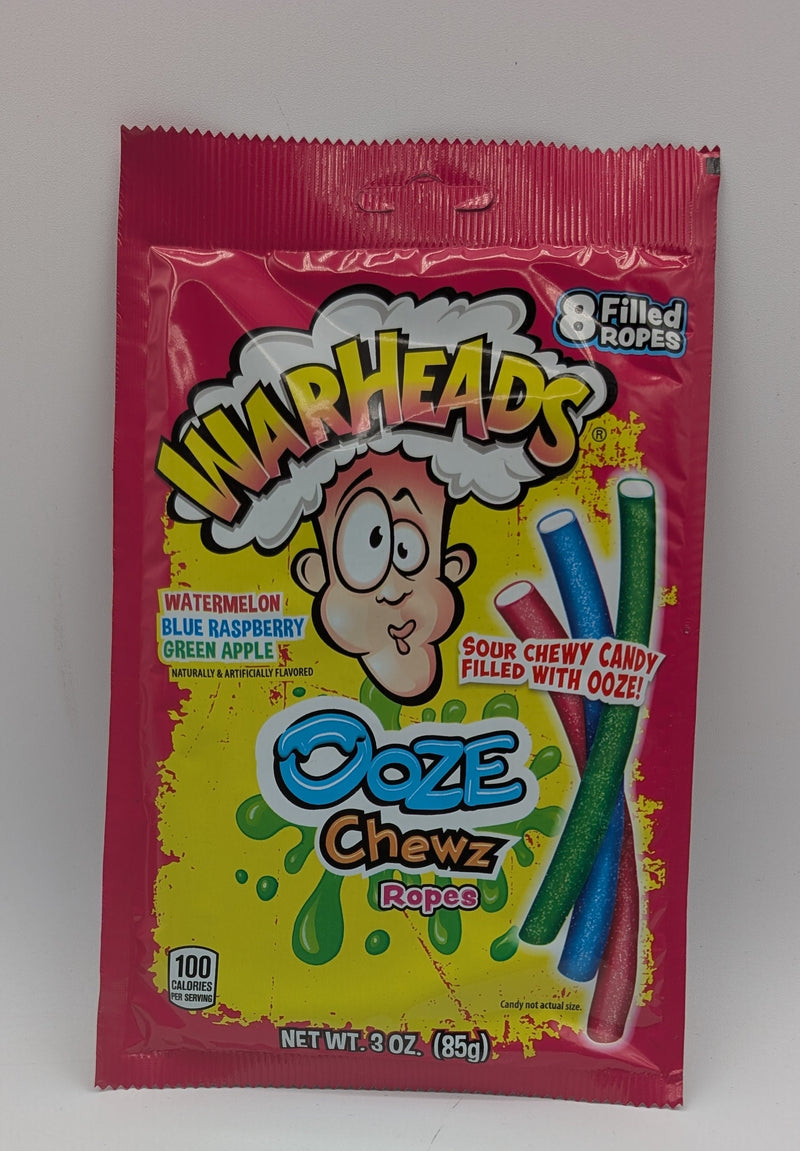 Warheads Ooze Chewz Gummi Candy Chews, 3 Ounce Bag