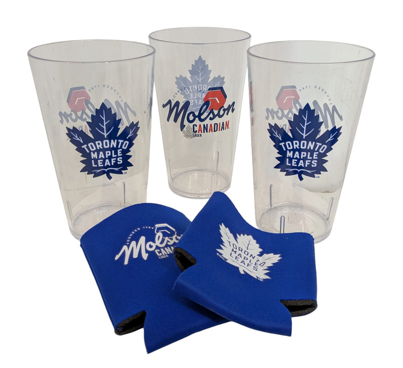Toronto Maple Leafs & Molson Canadian Drink Gift Set