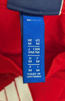 adidas Long Sleeve Red with White Stripes Shirt - Medium