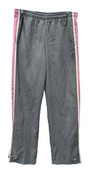 Women's Vintage Y2K Nike Silver Tag Track Pants, Medium 8-10, Grey & Pink
