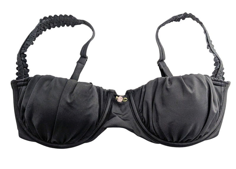 437 The Delphine Swim Top (Medium/Black)