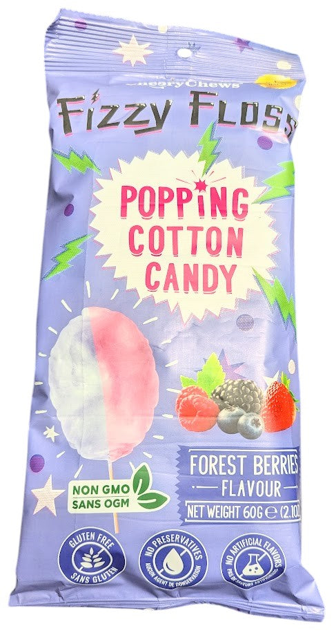 Cheery Chews Fizzy Floss Popping Cotton Candy (60g) - PICK YOUR FLAVOUR