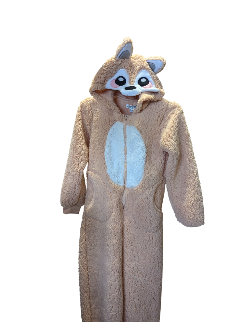 Kids Size 10/12 Sherpa Animal Onesie
