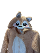 Kids Size 10/12 Sherpa Animal Onesie