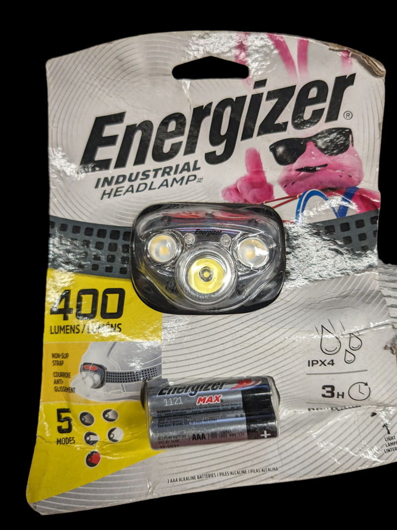 Energizer Industrial LED Headlamp 400 Lumens 3x AAA