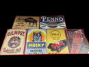 Tin Gasoline Mancave Decor Signs