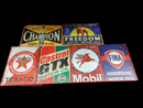 Tin Gasoline Mancave Decor Signs