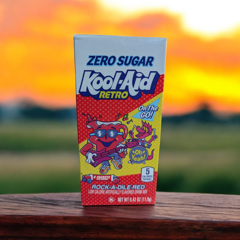 Kool-Aid Retro Zero Sugar Rock-A-Dile Red On The Go - BULK BUY