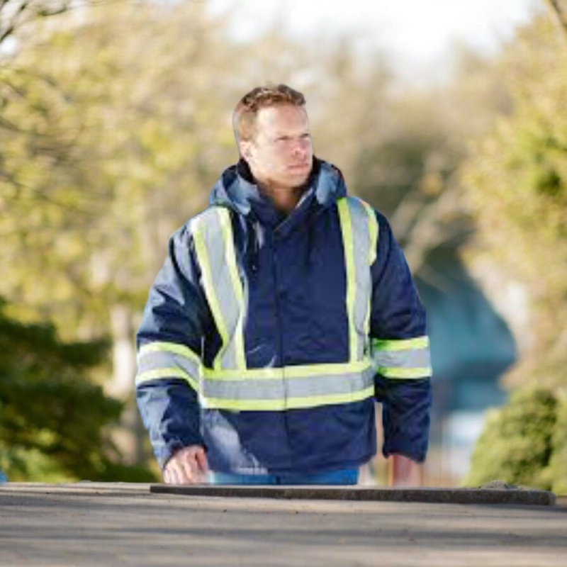Hi vis winter work jackets clearance
