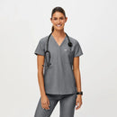 Figs--Catarina One-Pocket Scrub Top--Heather grey--size XS