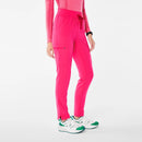 High Waisted Yola Skinny Scrub Pants--hot pink--size xs