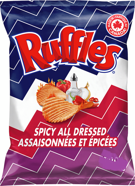 Ruffles Spicy All Dressed Chips BULK BUY (40x40g) - PICK UP ONLY