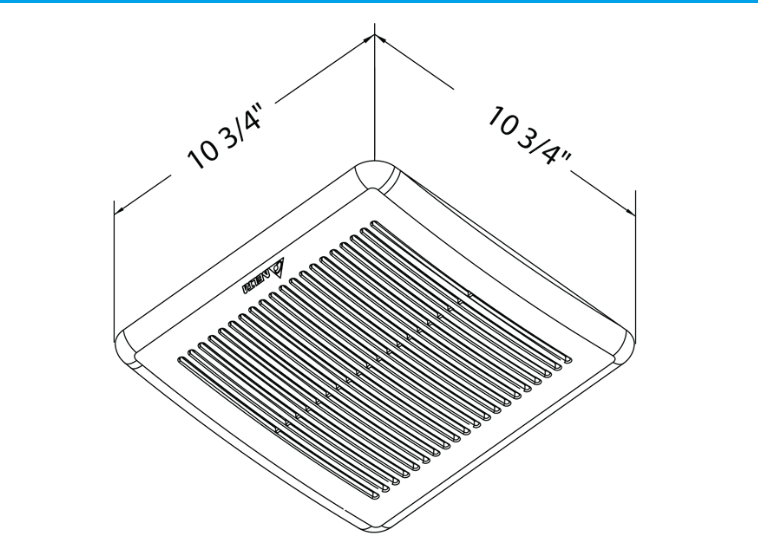 Delta GBR100H - 100 CFM Exhaust Fan