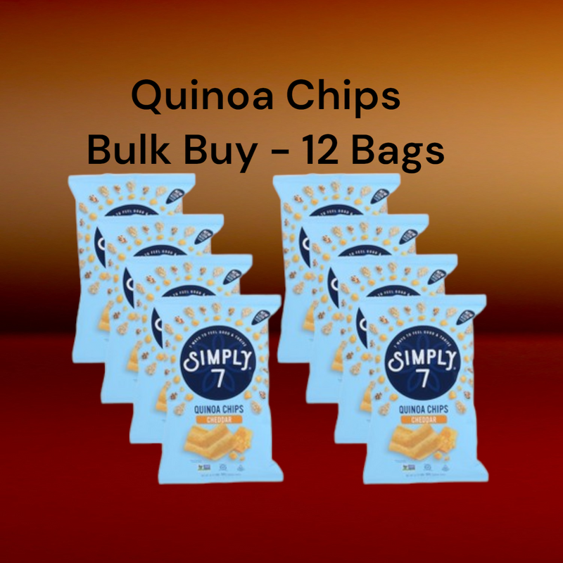 BULK BUY - Case of 12 -  Simply 7 Chip Quinoa  99g bags