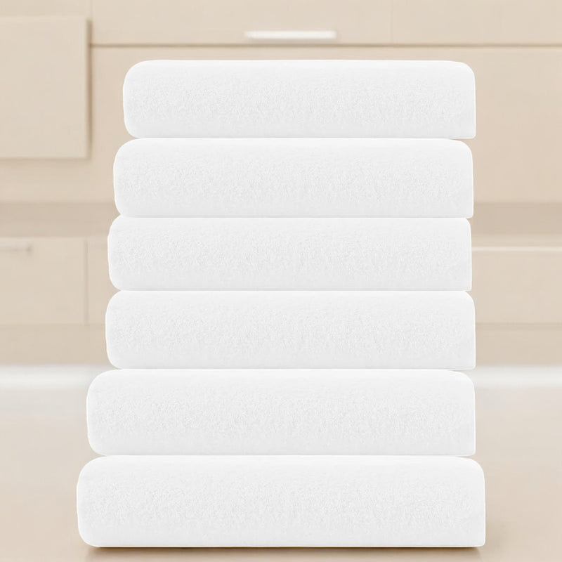 Centex Plush Bath Towel, Full Terry, Cotton Blend, 27x54 - Buy 1 or Pack of 6