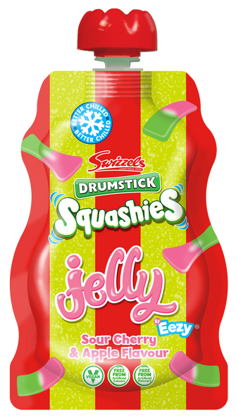Swizzels Original Squashies Jelly Pouch --80g-Sour cherry & apple